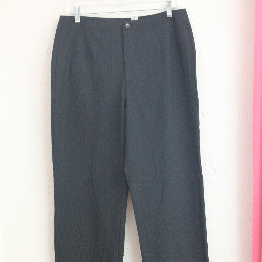 #412 Chico's Dark Dress Pants Size 2 (12)